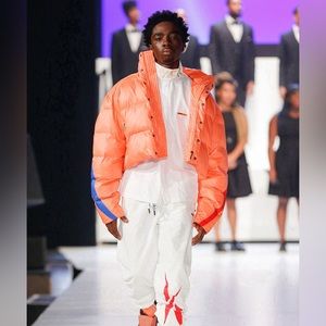 Pyer Moss collection 3 x Reebok runway puffer jacket Unisex S  M oversized